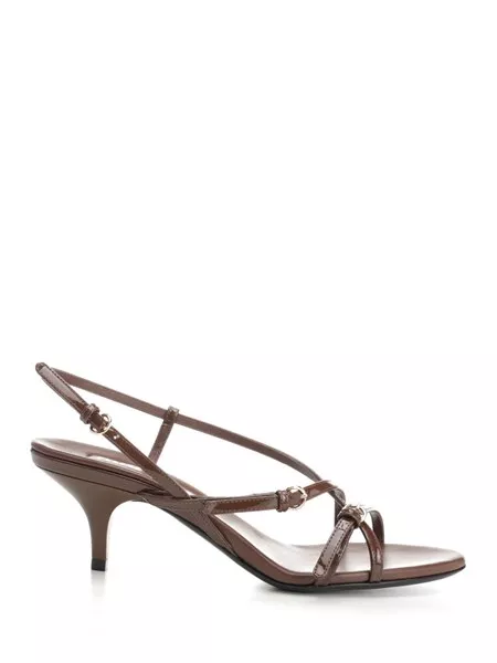 サンダル・ミュール MIUMIU PATENT LEATHER SANDALS WITH BUCKLES Miu Miu Patent leather sandals with mini buckles for Women