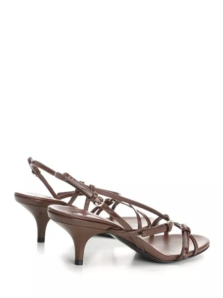 Miu Miu Patent leather sandals with mini buckles for Women - GB