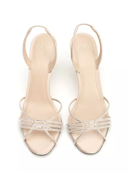 サンダル・ミュール Alevi MILANO NEW Alevi Milano Alessandra Cage Patent Leather Mule