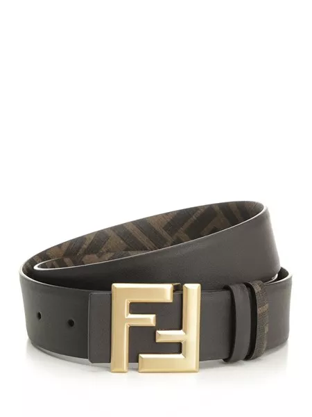 Ff Squared Cintura Fendi Reversibile Fendi Uomo Cintura 