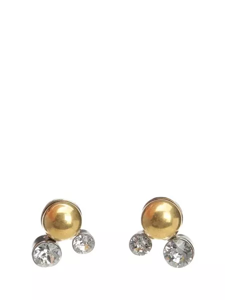ドリス ヴァン ノッテン BRASS AND RHINESTONE EARRINGS Dries Van Noten Brass and rhinestone earrings for Women - US