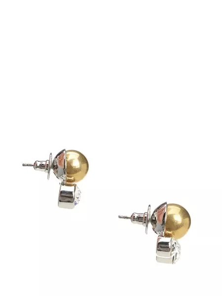 ドリス ヴァン ノッテン BRASS AND RHINESTONE EARRINGS Dries Van Noten Brass and rhinestone earrings for Women - US