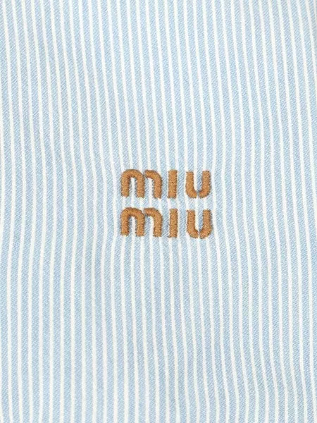 Miu Miu Striped chambray shirt for Women - US | Al Duca d'Aosta