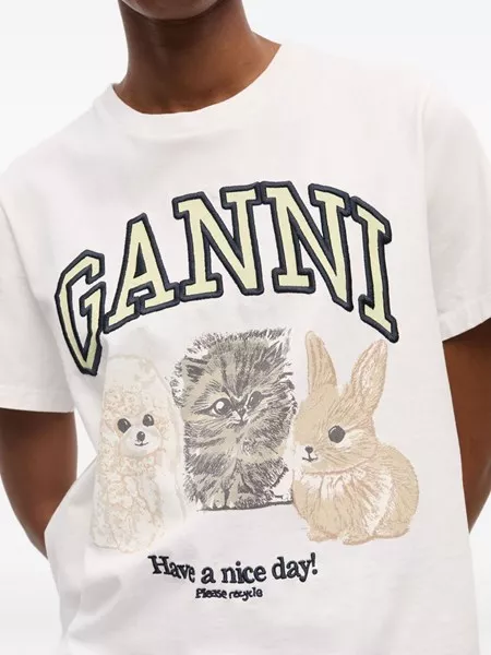 Ganni Animal print t-shirt for Women - US | Al Duca d'Aosta