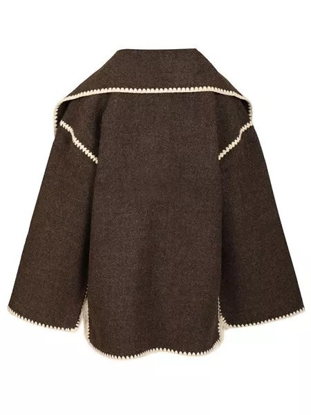 【TOTEME】Coat jacket with integrated scarf How the Toteme Scarf Jacket Became the Season's Status Coat