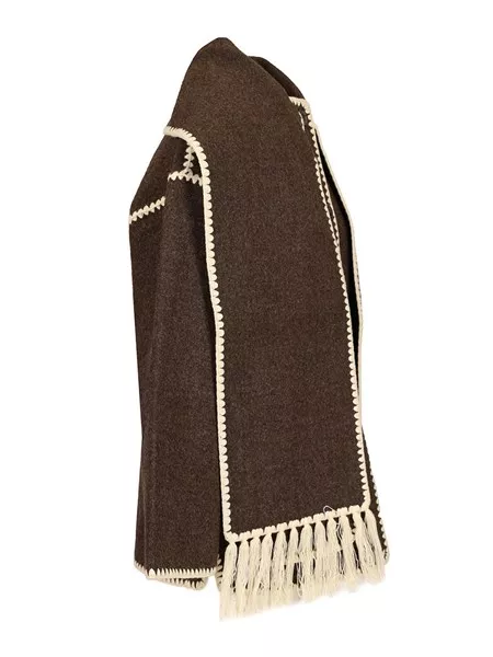 【TOTEME】Coat jacket with integrated scarf How the Toteme Scarf Jacket Became the Season's Status Coat