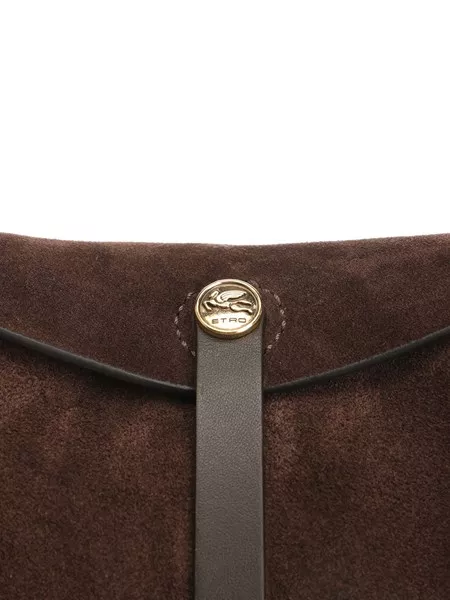★関税込み★ ETRO Suede Shoulder Bag ETRO Suede Shoulder Bag | Brown | FARFETCH