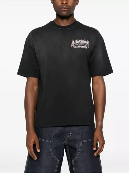 国内発送/送料関税込【Amiri】 Sunny Place Oversized T-Shirt AMIRI SUNNY PLACE OVERSIZED TEE - Black | AMIRI