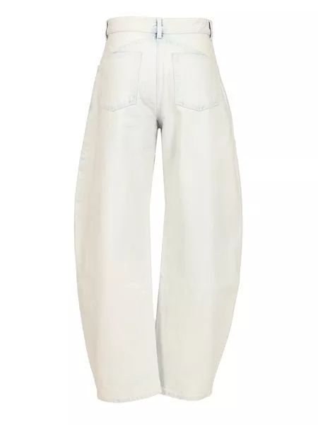 デニム・ジーパン Alaia Low waist rounded jeans White ALAÏA LIGHT BLUE LOW WAIST ROUND JEANS |ALAÏA US