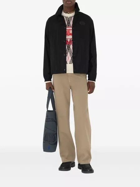 Burberry Burberry knight stamp nylon track jacket for Men