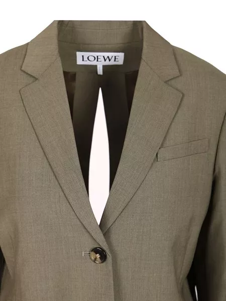 ジャケット Loewe Single-Breasted Jacket In Wool Loewe Single-breasted tailored jacket for Women - US | Al