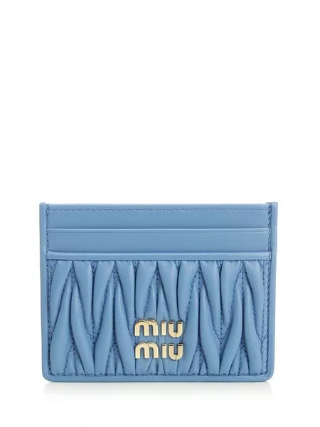 Miu Miu Card holder in quilted nappa leather for Women - US | Al