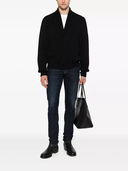 TOM FORD ブラックカーディガン Tom Ford Double-breasted cardigan for Men - US | Al Duca d'Aosta