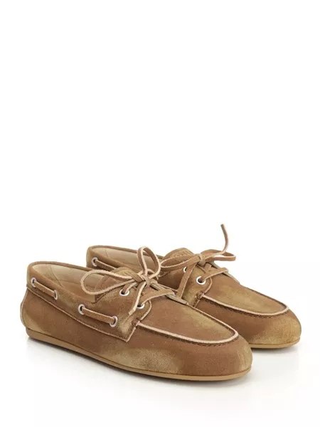 ローファー・オックスフォード MIUMIU FADED SUEDE DRIVING LOAFERS Miu Miu Faded suede moccasins for Women - US | Al Duca d'Aosta