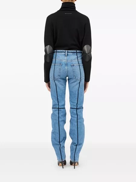 Mm6 Maison Margiela Jeans with contrast stitching, for Women