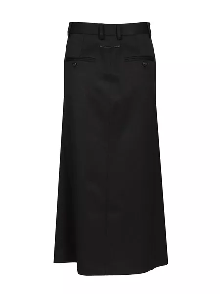 MM6 Black Paneled Midi Skirt レース MM6 Black Paneled Midi Skirt レース