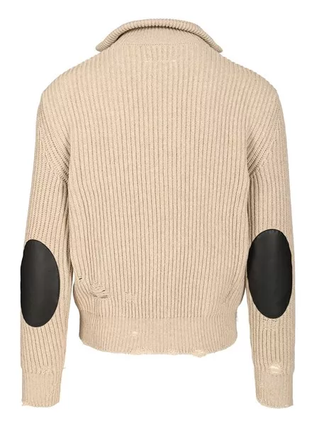 Mm6 Maison Margiela Wool blend knitted jacket for Men - US