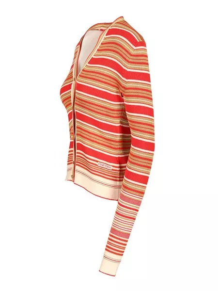 Fendi Striped silk and cotton cardigan for Women - US | Al