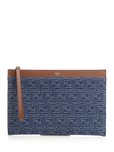 Fendi Medium ff flat pouch for Men - US | Al Duca d'Aosta