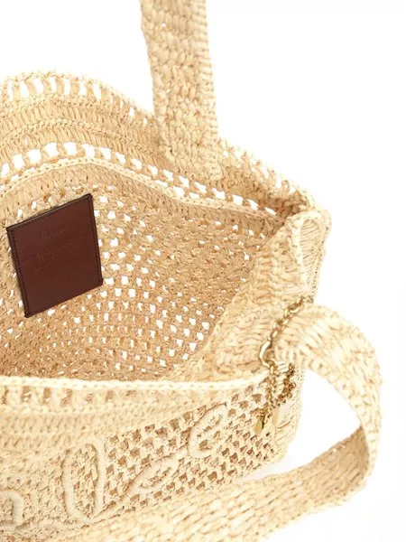 Chloé estate banana ラフィアトート Chloé Summer Banana Tote Bag In Raffia | Chloé US