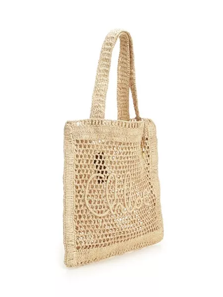 Chloé estate banana ラフィアトート Chloé Summer Banana Tote Bag In Raffia | Chloé US