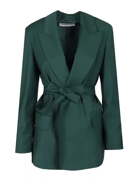 国内発送/送料関税込【Max Mara】 Wool canvas blazer with belt Max Mara Wool canvas blazer with belt for Women - US | Al