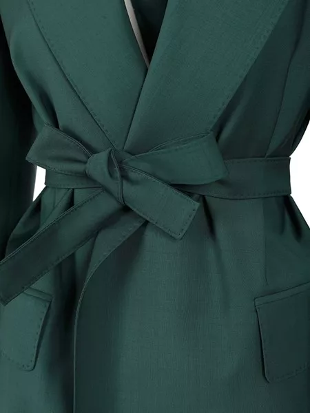 国内発送/送料関税込【Max Mara】 Wool canvas blazer with belt Max Mara Wool canvas blazer with belt for Women - US | Al