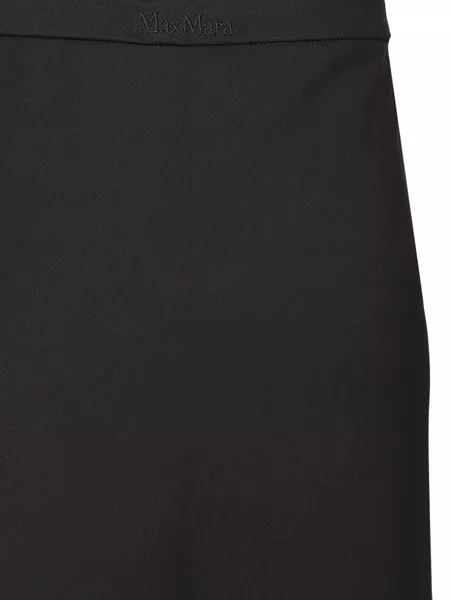 ワンピース MAX MARA Women Long Skirts 2421226094600 001 Black Long cady skirt with pleats, black | 