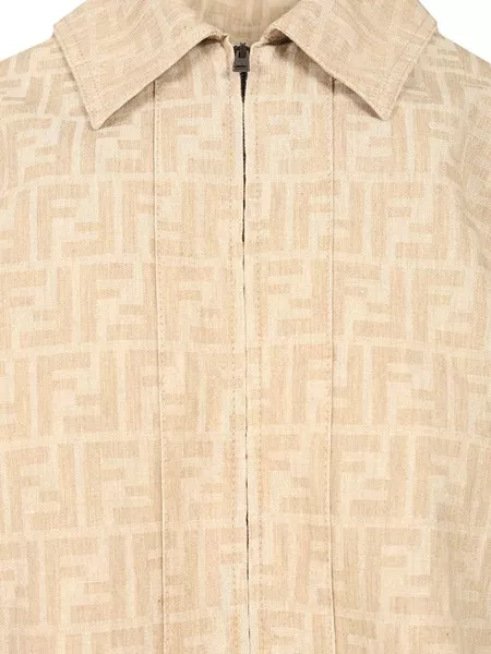 ジャケット FENDI SS25 FF chambray denim jacket (FLF790ASMF F1SAZ) Jacket Denim Blue | Fendi