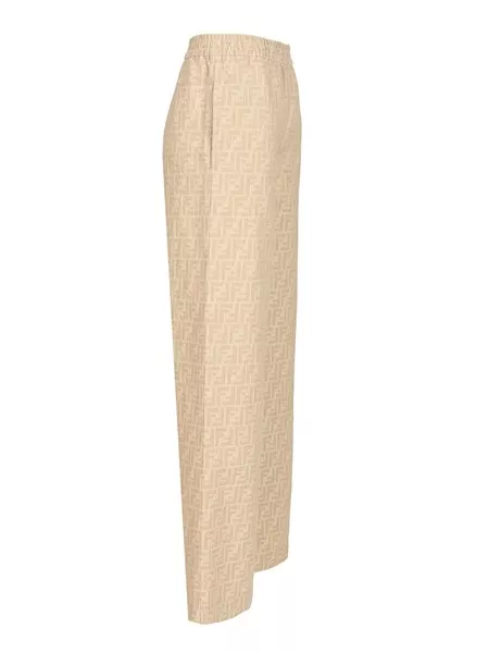Fendi Ff chambray trousers for Women - US | Al Duca d'Aosta