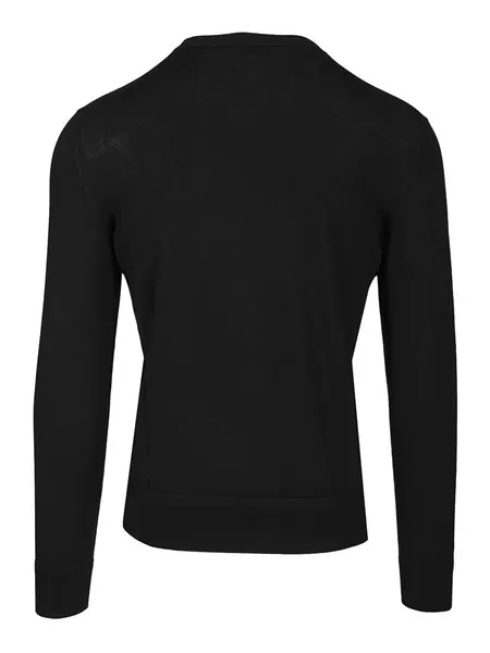 Tシャツ・カットソー TOM FORD FW24 MERINO WOOL SWEATER (KPL003 YMW010S23HB800) TOM FORD - Slim-Fit Merino Wool Sweater - Black TOM FORD