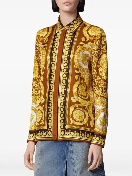 Versace Silk twill shirt for Women US Al Duca d'Aosta