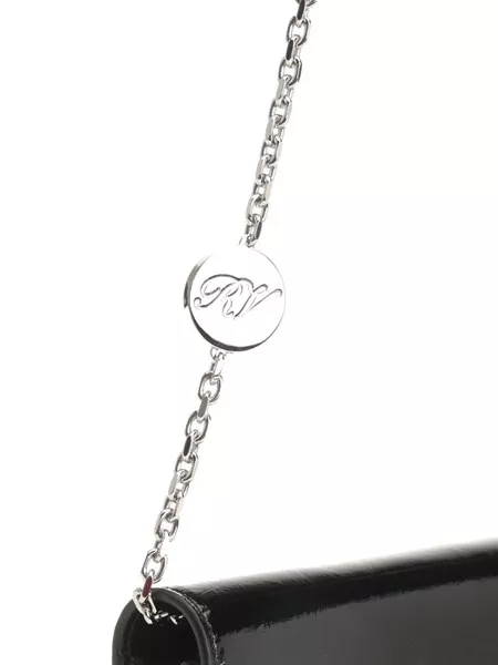 [Roger Vivier]レザーのBelle Vivierウォレット レッド Woman ベル ヴィヴィエ レザー クレジット カード ケース