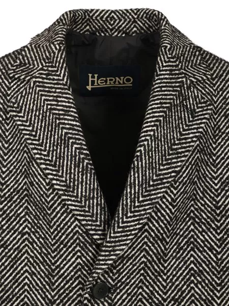 Herno Wool chevron coat for Men - US | Al Duca d'Aosta
