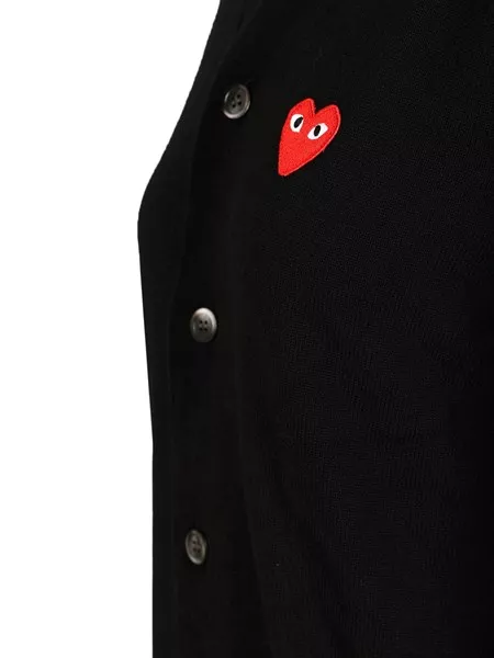 Comme Des Garcons Play Wool cardigan for Unisex - US | Al Duca d'Aosta