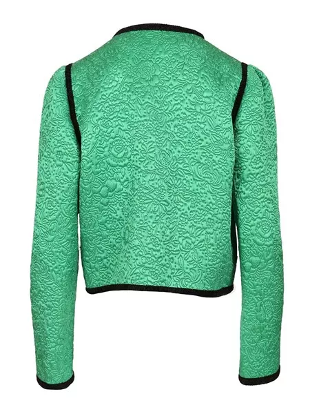 ジャケット VALENTINO GARAVANI MATELASSE FLOREAL APRES L'HIVER JACKET Apres L'hiver Floral Matelassé Jacket for Woman in Green