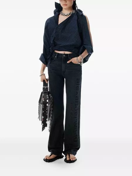 Alexander Wang Ez logo jeans for Women - US | Al Duca d'Aosta