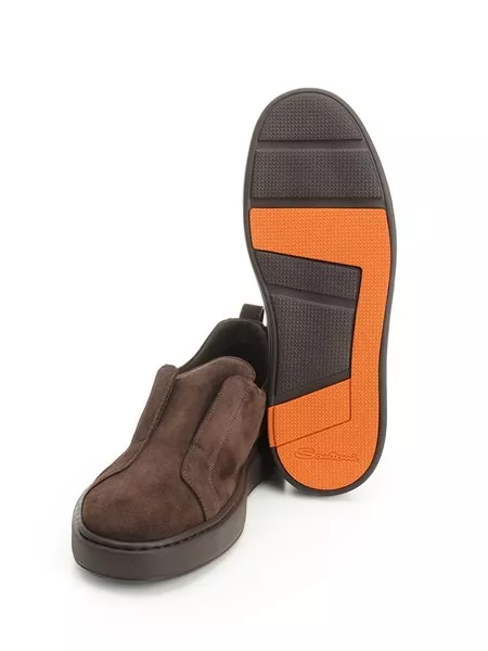 Santoni Slip-on suede sneaker for Men - US | Al Duca d'Aosta Santoni Slip-on suede sneaker for Men - US | Al Duca d'Aosta