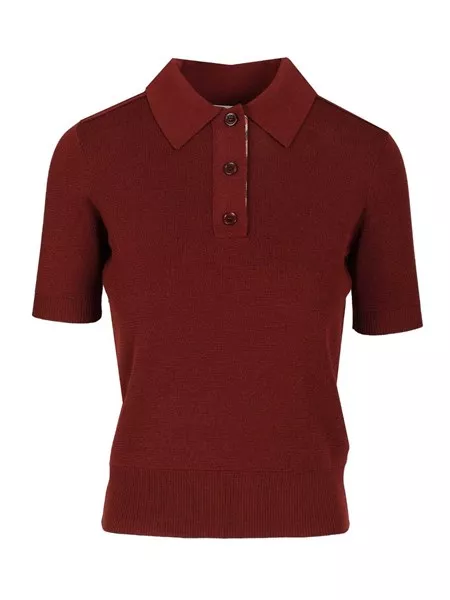 Burberry Lightweight wool polo for Women US Al Duca d'Aosta