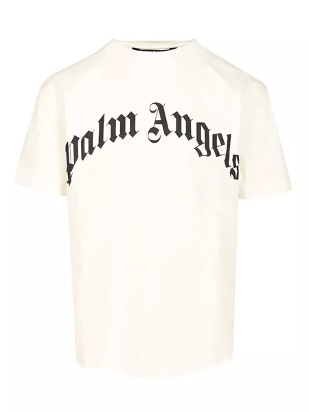 Palm Angels Curved logo t-shirt for Men - US | Al Duca d'Aosta
