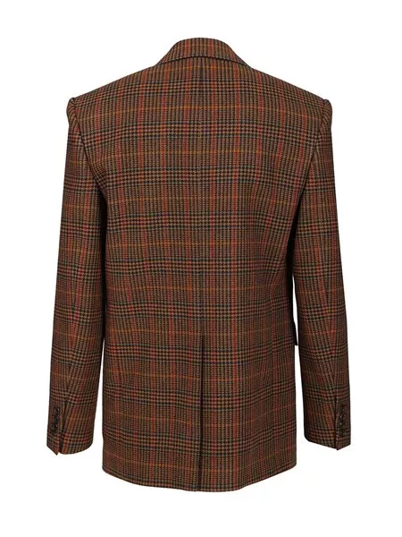 Saint Laurent Prince of wales wool jacket for Men - US | Al
