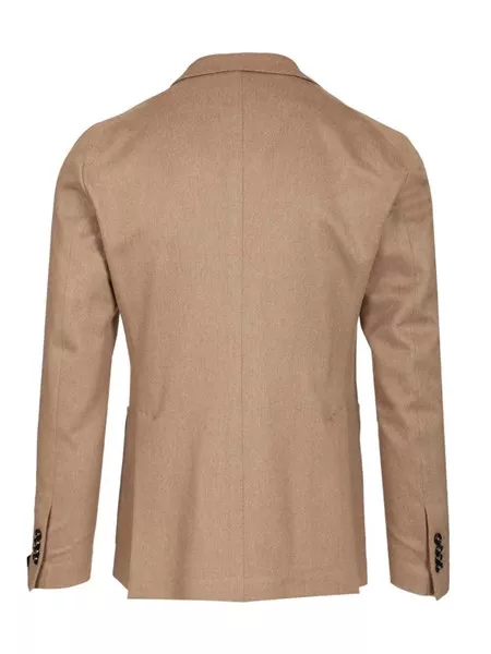 Tagliatore Double-breasted camel wool jacket for Men - US