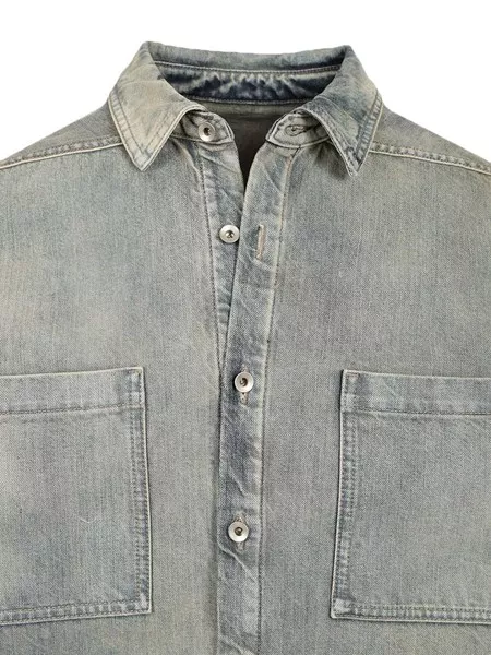 ジャケット・アウター Rick Owens DRKSHDW JUMBO OUTER SHIRT XS Gray Hollywood Jumbo Overshirt by Rick Owens DRKSHDW on Sale