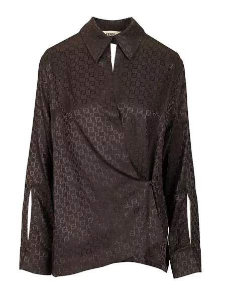 Fendi Ff jacquard silk shirt for Women - US | Al Duca d'Aosta