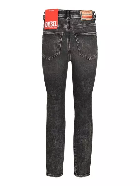 パンツ Diesel 1984 Slandy High 1984 SLANDY-HIGH Woman: Super Skinny Stretch Jeans | Black