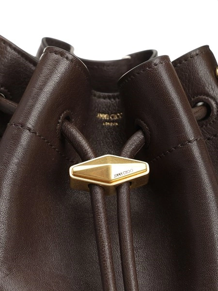 Jimmy Choo Brown leather “cinch” bucket bag for Women - US | Al