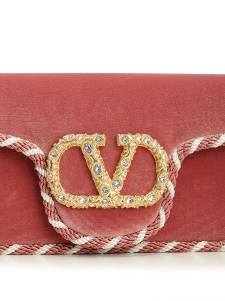 Valentino Garavani Locò mini velvet clutch for Women - US | Al