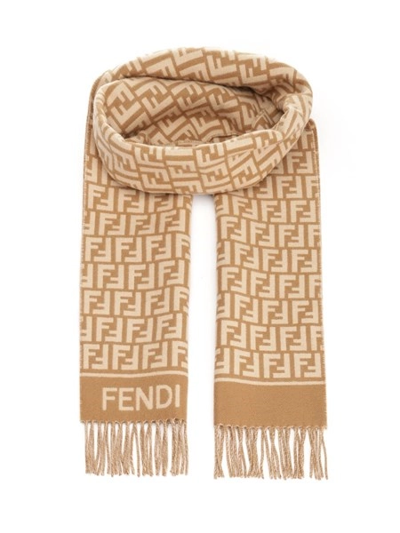 Fendi Donna Sciarpa in lana e cashmere Al Duca d'Aosta