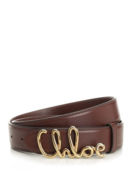 Bracelet Leather Black Leather Chloe Belts Chloé Brown Calf  display picture 2