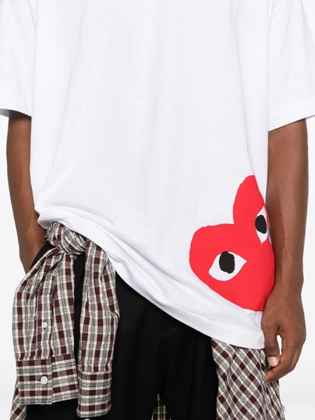 Comme Des Garcons Play Oversized cotton t-shirt for Unisex - GB